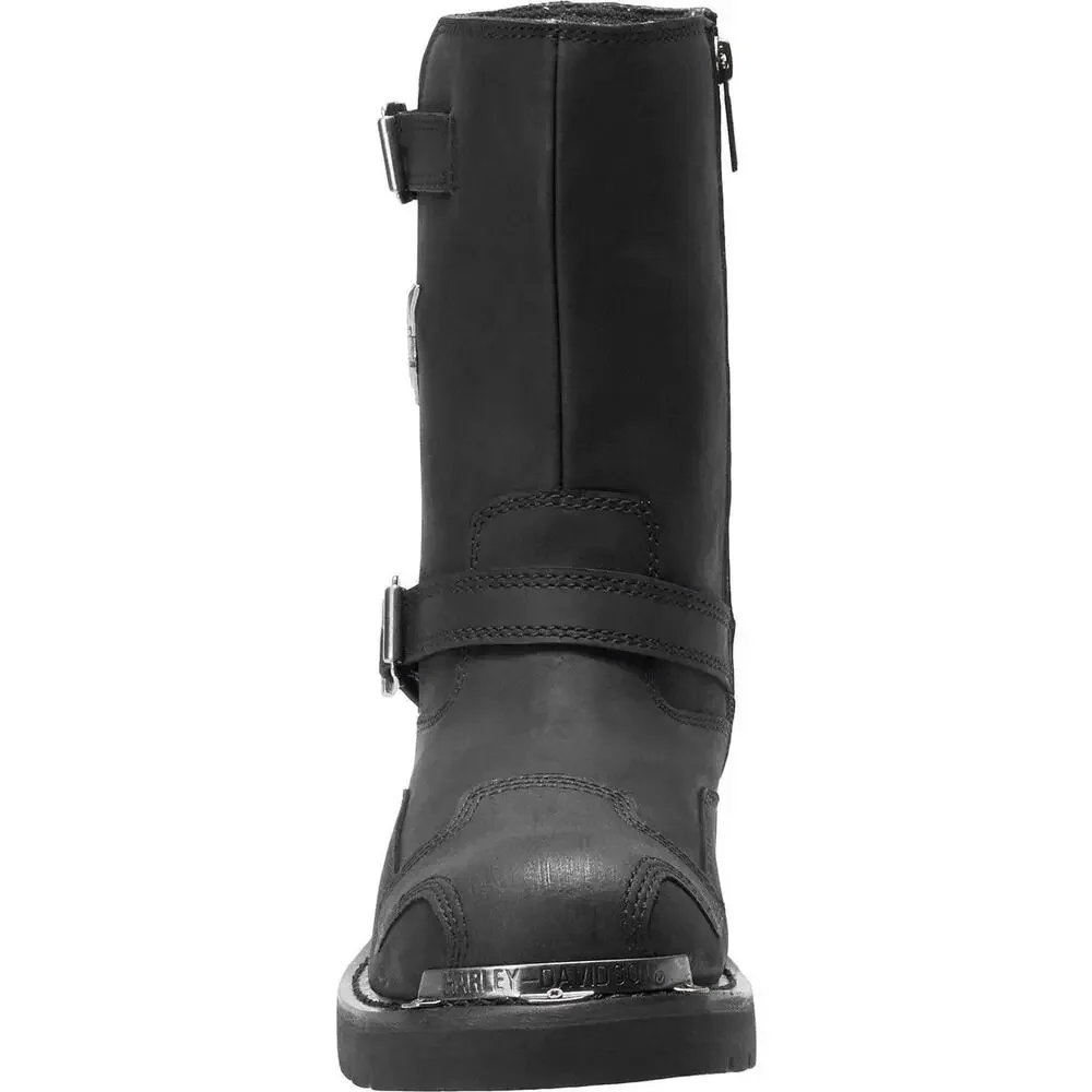 NEW Harley Davidson Stroman Motorcycle Boots Black Leather Biker Riding Mens‎
